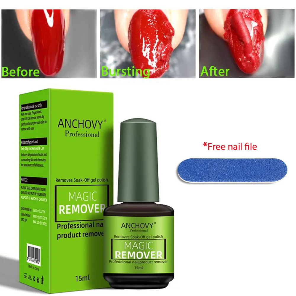 15 ml/lot оптовая продажа профессиональная Волшебная для снятия лака био-Гели Soak off Гель-лак ногтей жидкость