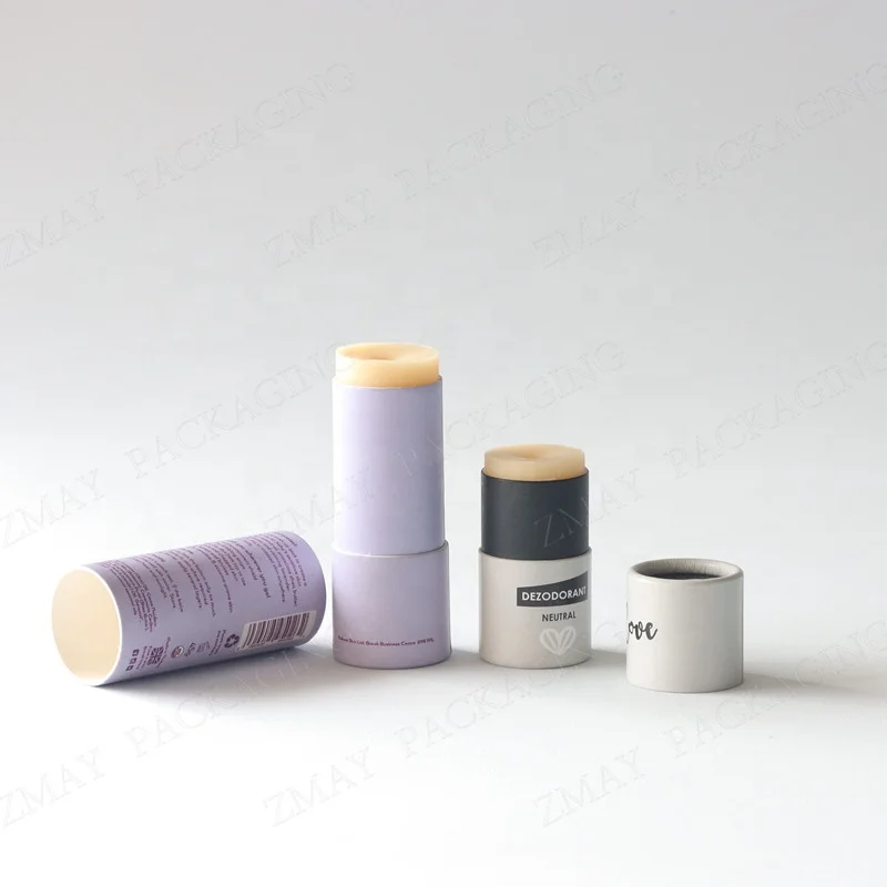 cardboard tubes push up bio degradable deodorant containers paper tube customized size