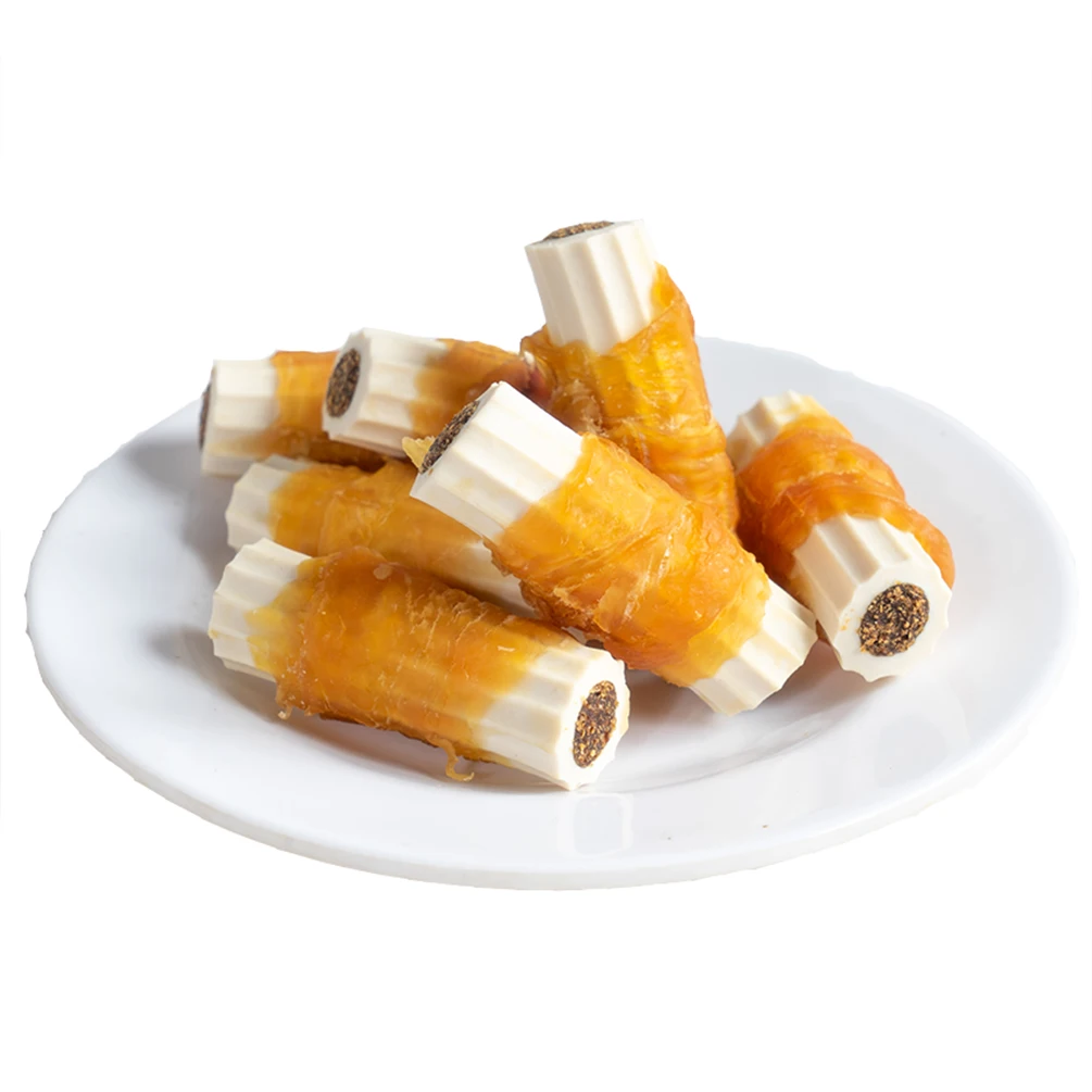 Wholesale Dry Chew Food Snacks Chew Toy Dog Treats Teeth Cleaning Toy No-Rawhide Chew Bones for Small Pet Dogs