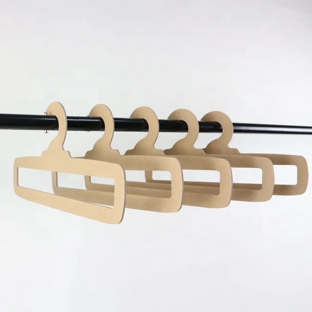 Custom Logo Printed 3.0MM Thickness Kraft Paper Scarf Display Hanger Towel  Display Hook