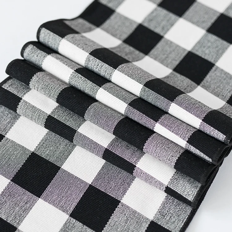 
Farmhouse Decorative Table Runner Cotton Buffalo Check Table Runner Table Runner Black/White 