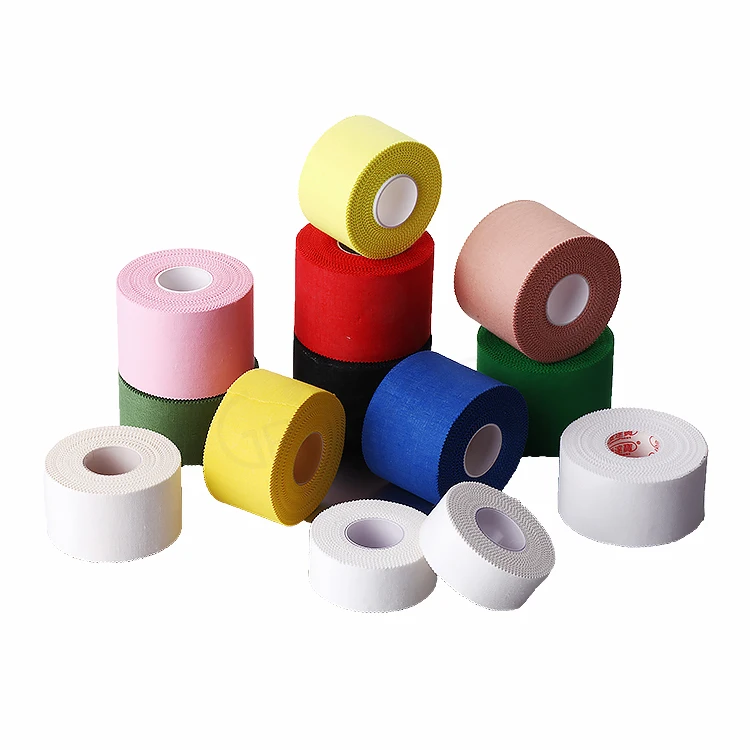 Zinc Oxide Red White Waterproof Roll Therapy Adhesive Medical Athletic Body Muscle Strapping Rigid Kinesiology Sports Tape