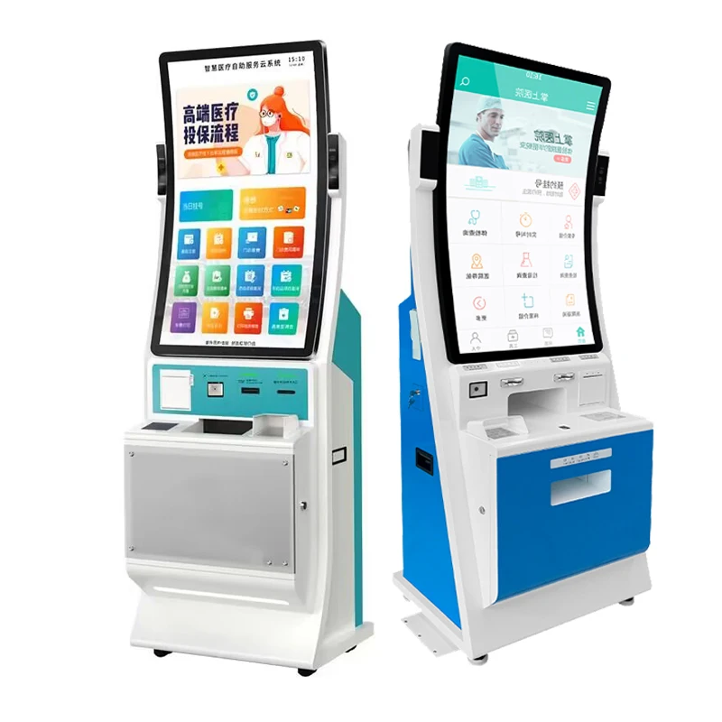 Android System Stand Floor Self Service Payment Kiosk with Software App Bank/hospital/restaurant Self Service Querying Kiosk