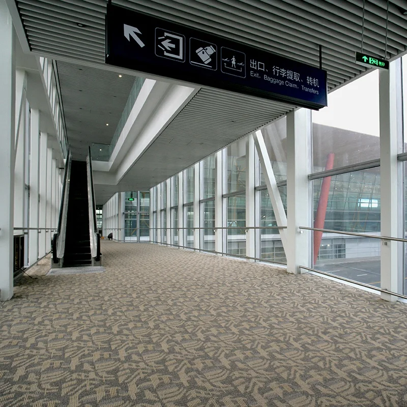Haima Carpet Hangzhou Airport Terminal Tiles Carpet Nylon Carpet Tiles