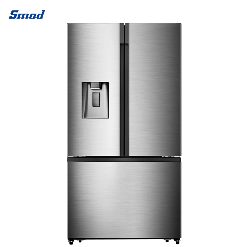 115V North America 3 Door Stainless Steel French-Door Refrigerator Fridge
