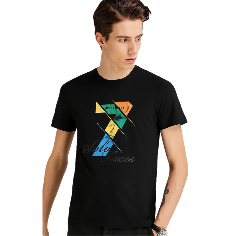 
sbamy customized bamboo organic sustainable mens T-shirt white or black 