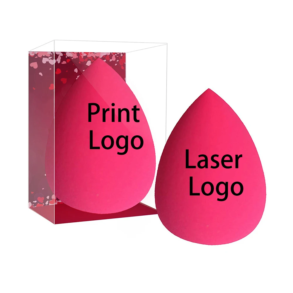 Beauty Rose Pink Cosmetics Beauty Sponge Blender Latex Free Makeup Sponges Blender For Powder Cream Liquid Application