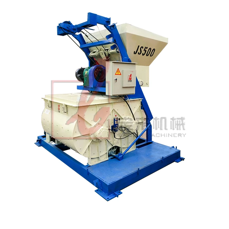JS750 горячая Распродажа стационарный двухвальный Бетономешалка цены