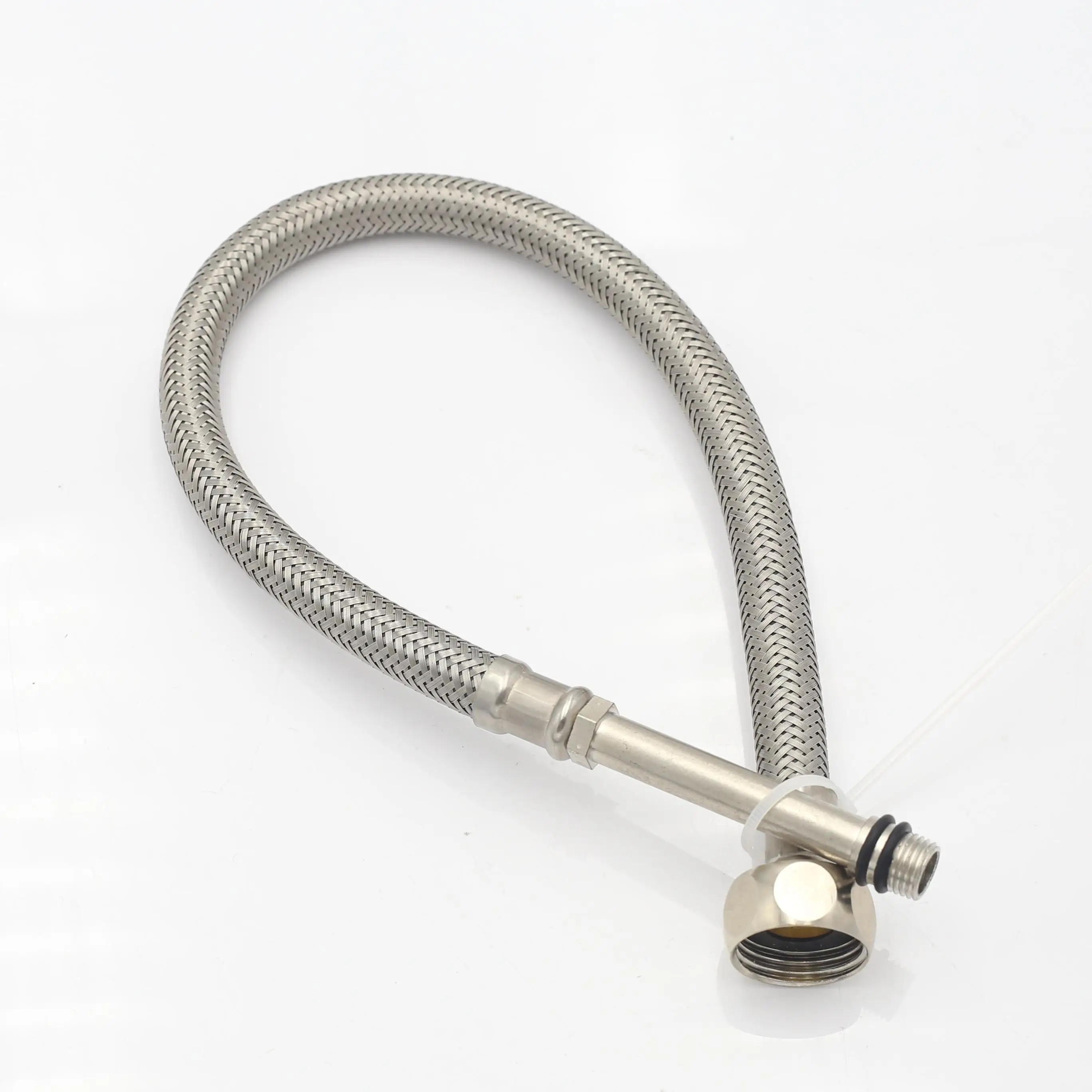 Factory direct selling F1/2*M10 long connector Braided hose metal flexible hose