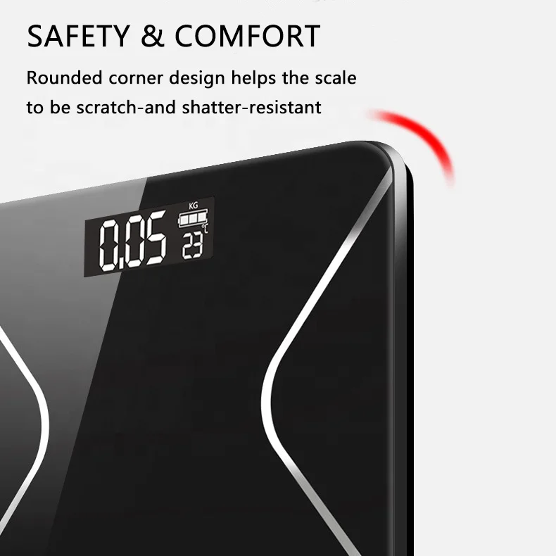 Body management Scientific Smart LCD Display Body Fat Scale weighing indicator new balance custom LOGO