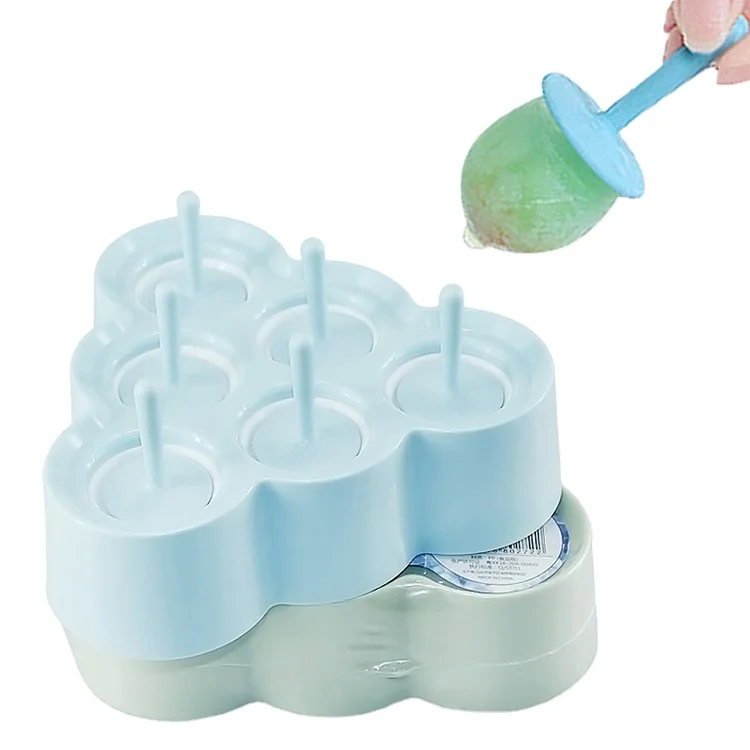 Оптовая продажа от производителя, коробка для мороженого на летнее время, форма для мороженого с 6 отверстиями, чашка для выстрела