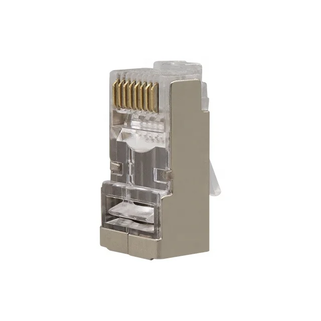 PUXIN Hot sell STP FTP Shielded cat5e cat6 Modular Plug 8p8c Rj45 Plug Connector 8p8c