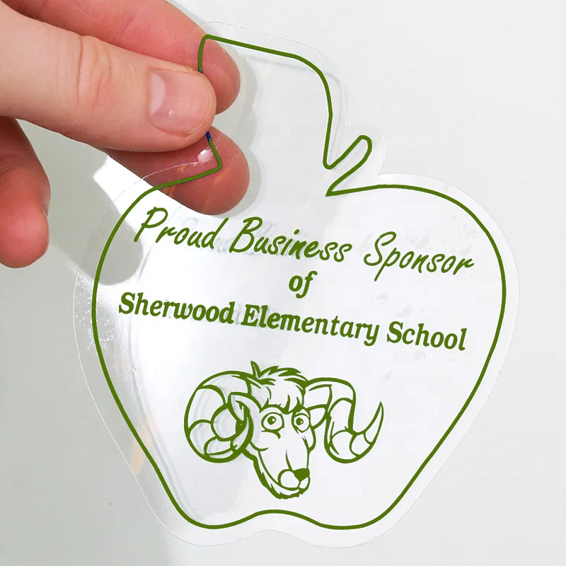 Static self stick no glue reuse transparent clear window cling