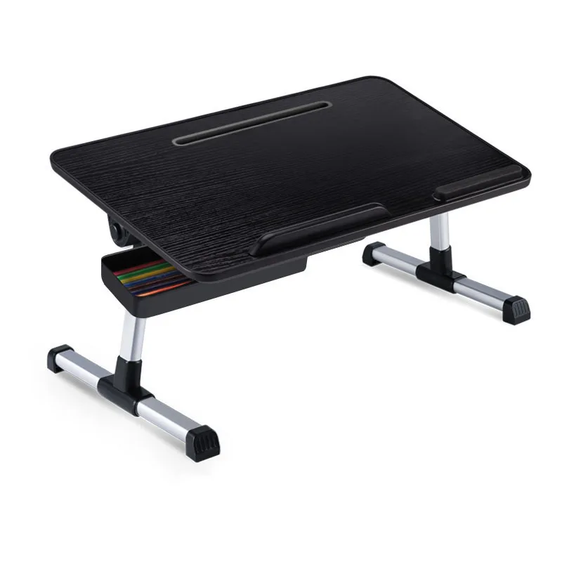 Adjustable Table Stand with Storage Drawer Foldable Laptop Tray for Sofa Couch Floor Laptop Bed Tray Desk Laptop Stand