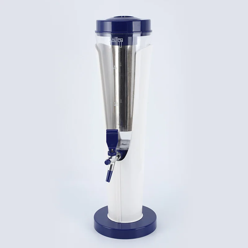 Wine Column Commercial Beer Cannon with Faucet Pourer 3L Carlsberg Container bar Wine Beer Tower