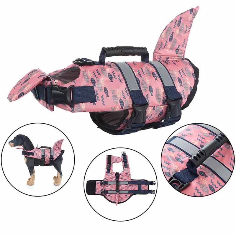 PiCiPaw High Flotation Dog Life Jacket with Rescue Handle Reflective Pet Swimming Vest Safety Vest