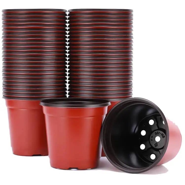Wholesale Various plastic Home Garden PP nursery double color flower pot