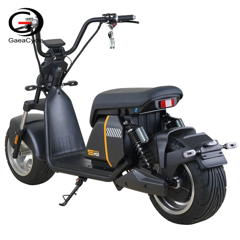 Gaea Citycoco 701 EEC 2000W внедорожный электрический скутер с толстыми шинами литиевая батарея 60