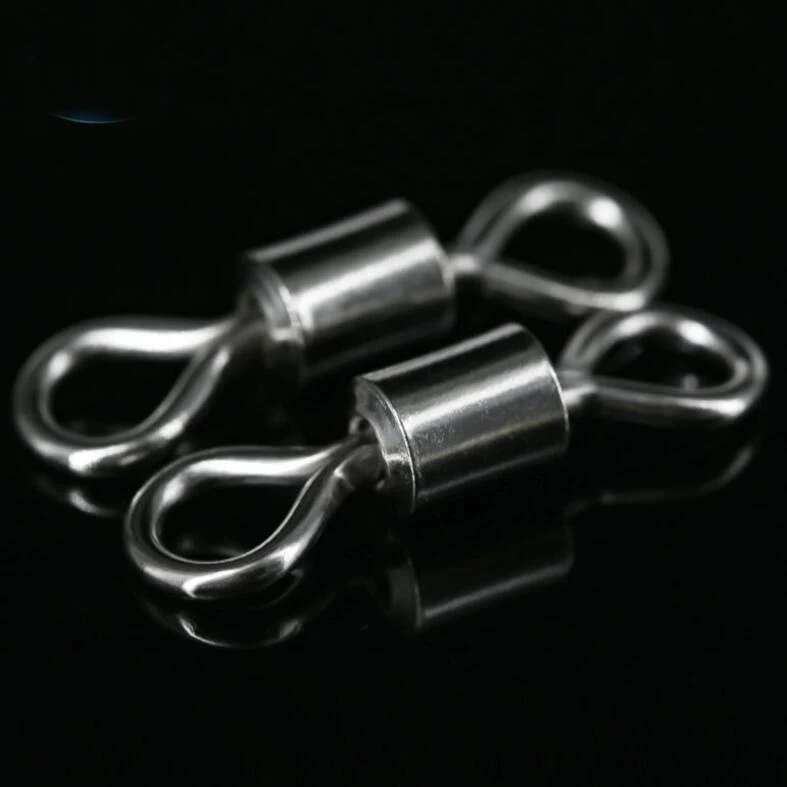 Gorgons 1000pcs/bag  carp fishing rolling swivels terminal fishing tackle accessories for fishing hook connector