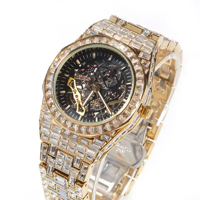 Luxury Wrist Watche For Mens Brand Designer Relojes Watch Jewelry For Kids Full Diamond Automatic Mechanical Watches