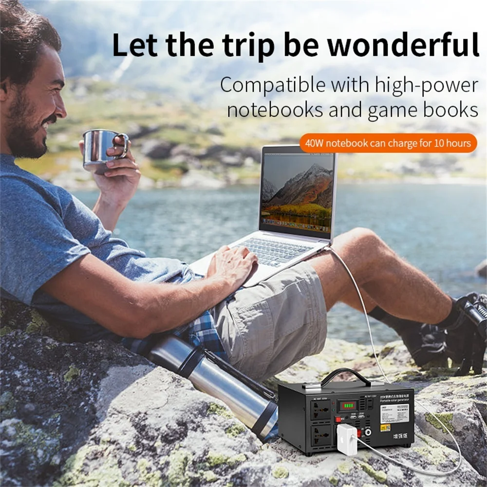 
Beeste 220v 50000mAh power generator fast charger laptop small appliance AC USB ports portable power station 