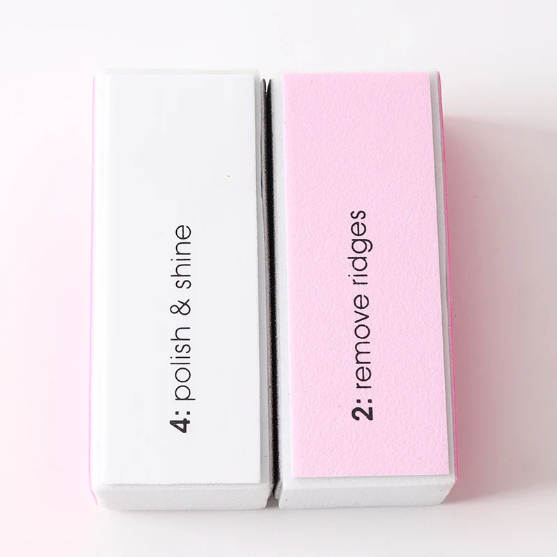 Professional manicure tools 4 way shine nail buffer block