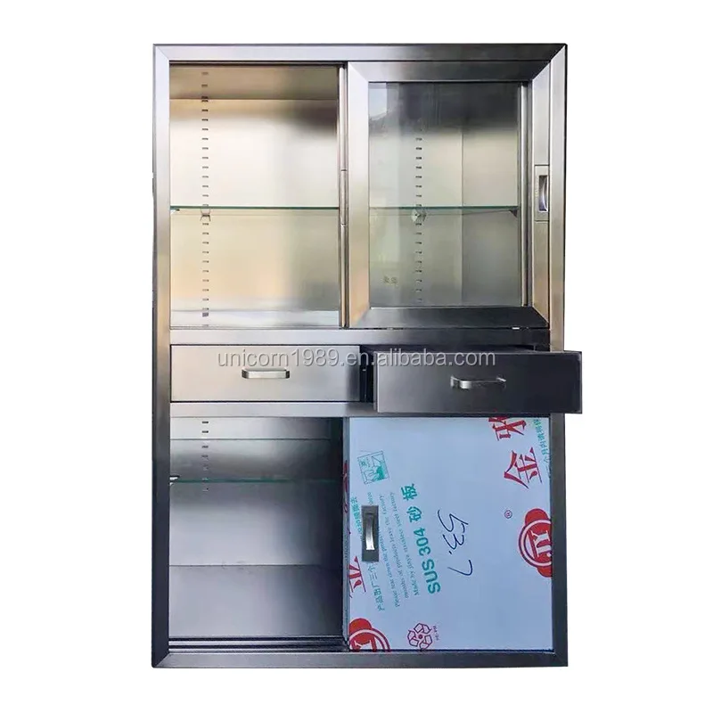 Factory Price Medical Furniture Storage Stainless Steel Table Medicine Cupboard Lockable Drug Small Medicine Cabinet