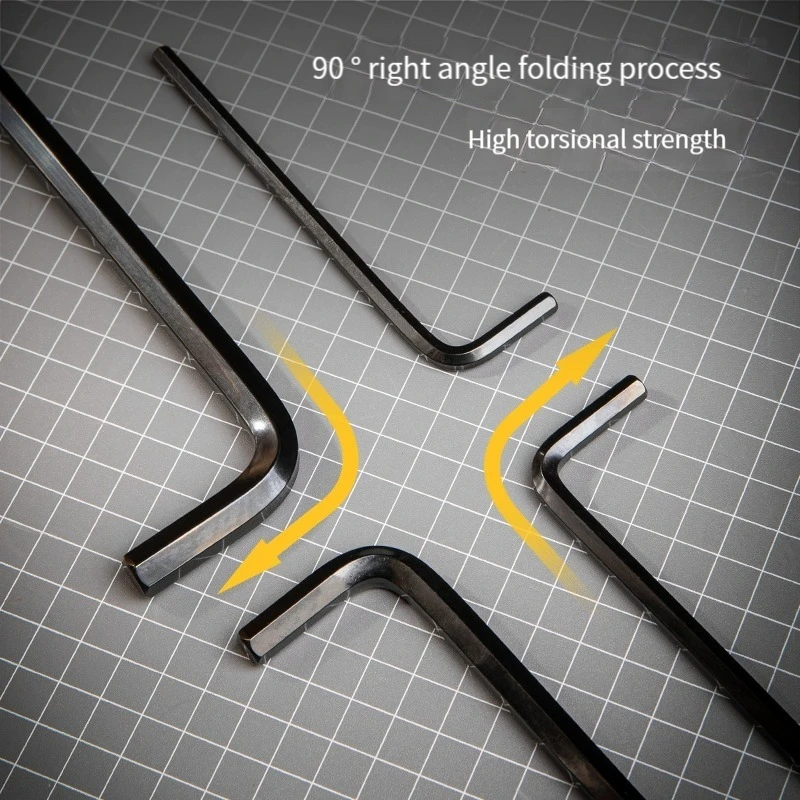 HIgh quality DL230809 Allen wrench set black flat head single combination hexagonal hardware multi-function screwdriver