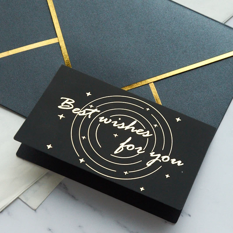 Wholesale pink Thank You Card With Stickers Business Cards for Small Business