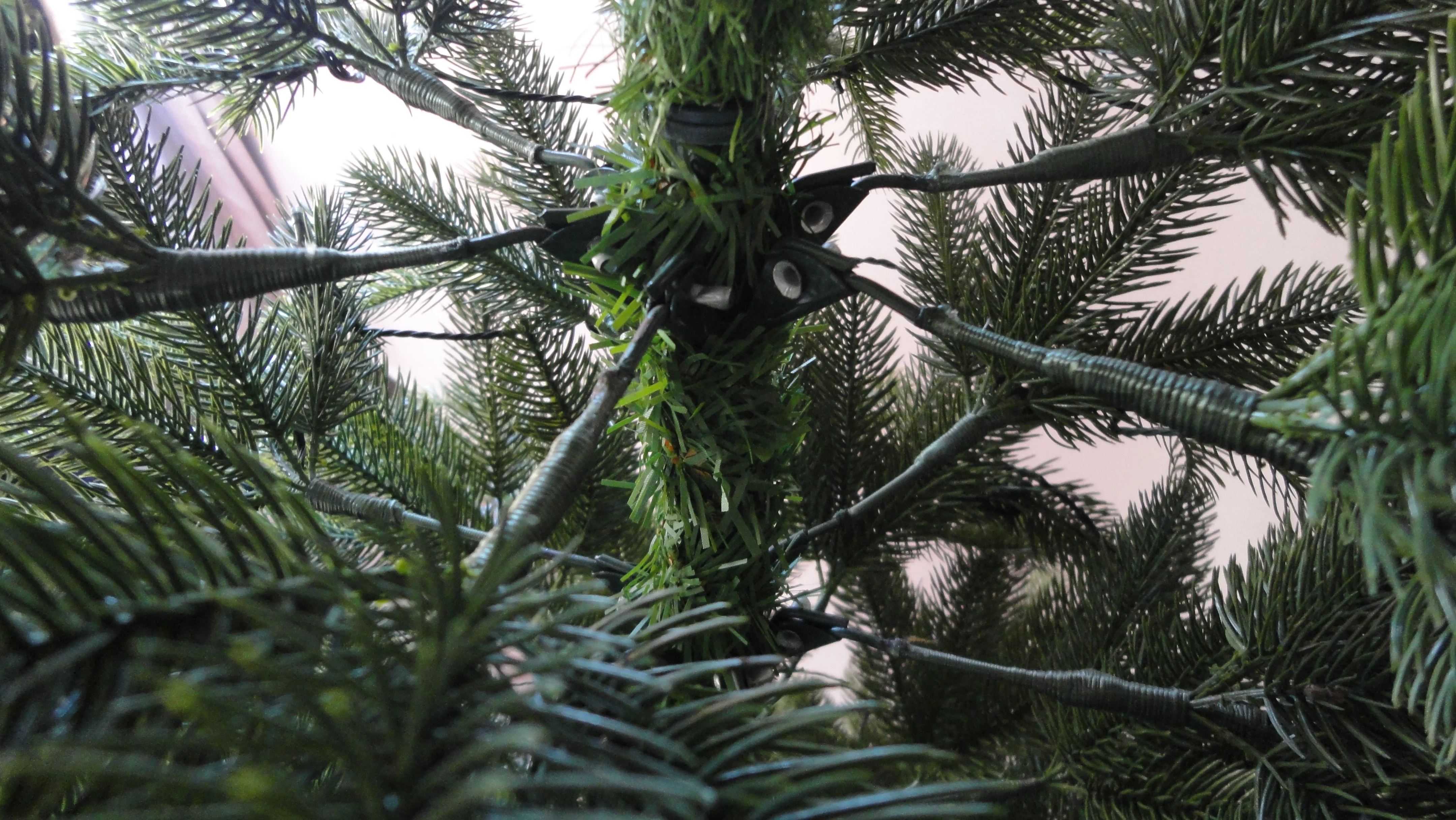 Pre-lit Hinged PE PVC Full Fir Indoor Christmas Tree Artificial For Party Decoration