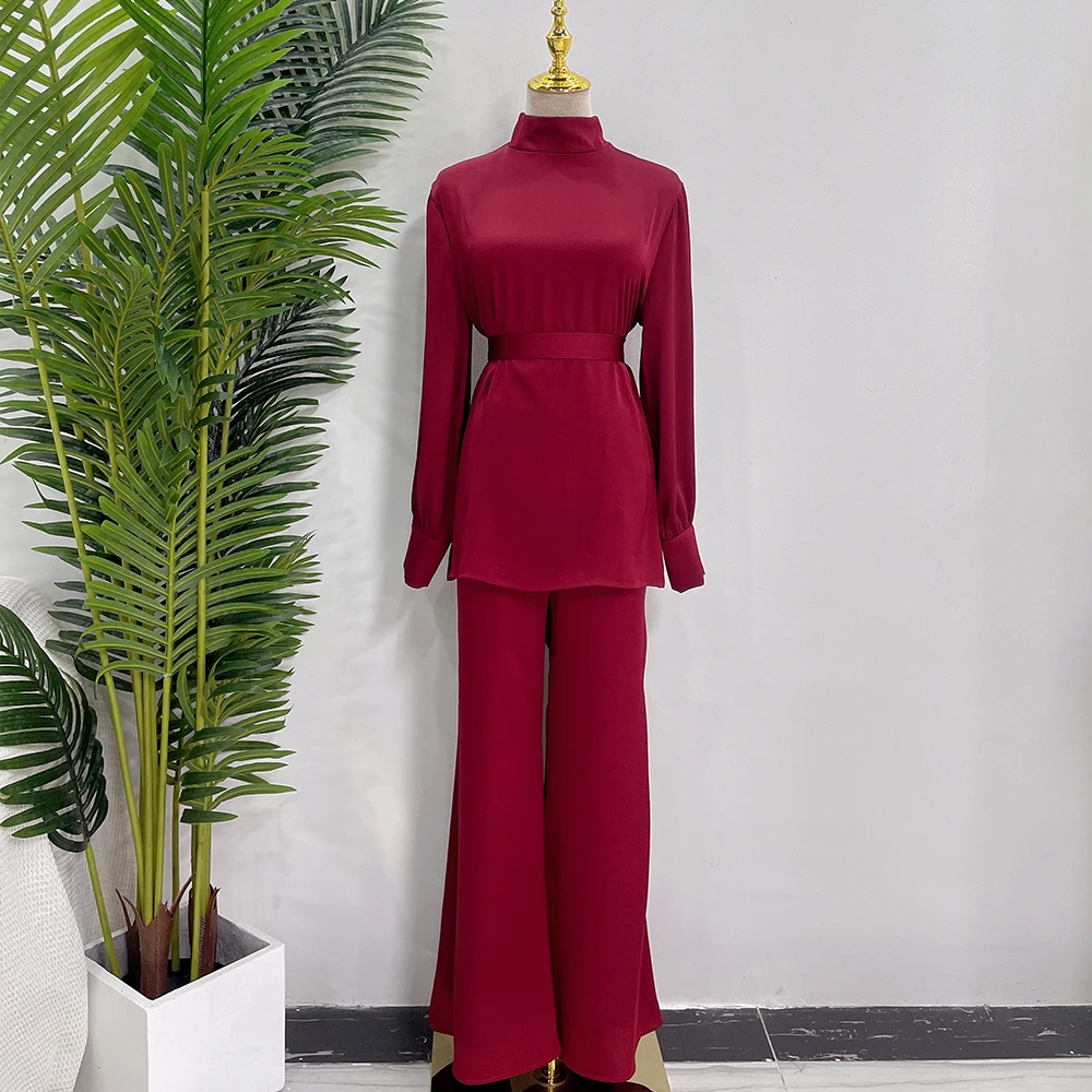 2023 Loriya Islamic clothing for  girls Turtle collar closed abaya sets  Dubai abaya muslim women turkey