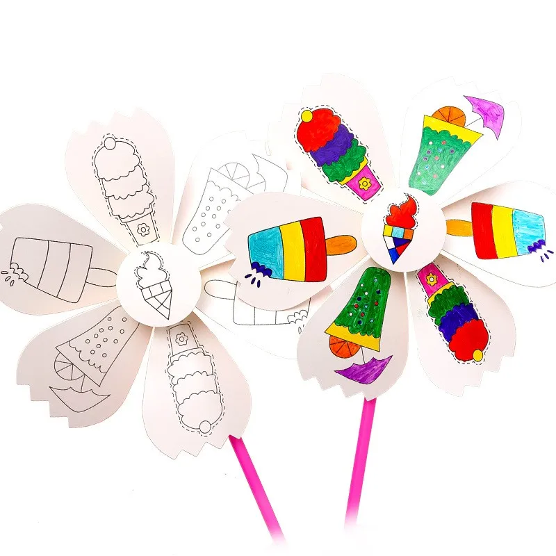 V-211026-4 Promotional windmill gift DIY children gargen windmill windmill toys