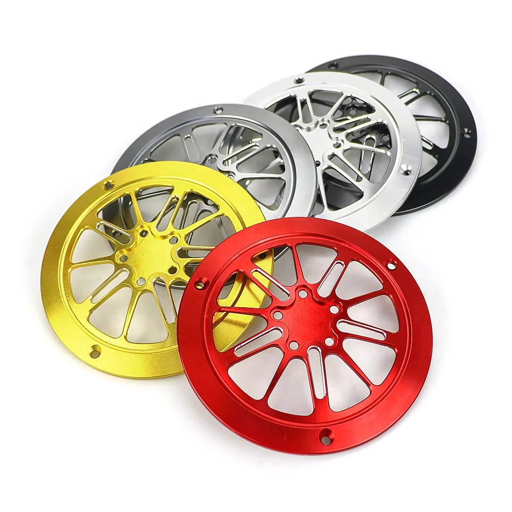 Motorcycle CNC Aluminum Engine Side Fan Cover Protect Guard Round Pad for Vespa Sprint Primavera LX 150 2013 - 2020 Accessories