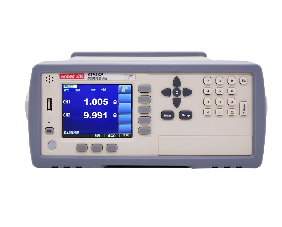 AT51X2 PARALLEL HIGH SPEED TESTING AND DISPLAY MULTI-CHANNEL DC RESISTANCE METER