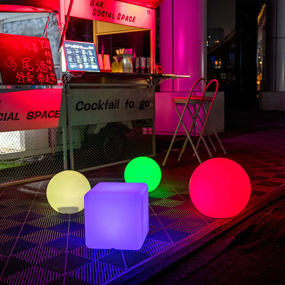 300x300 мм верхнее умное управление газон садовые кубические светильники для наружного освещения