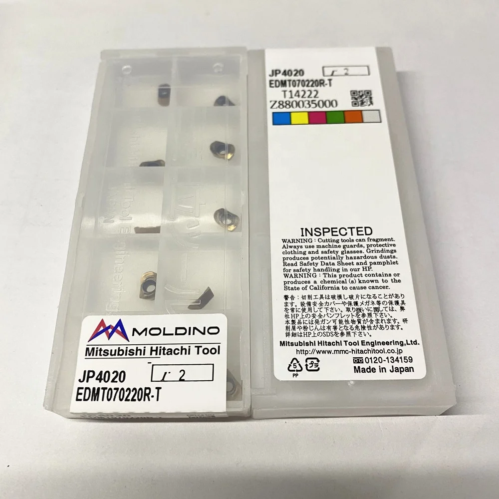 Edmt070220hitachi вставка moldino hitachii инструменты wendeplatten фрезерные пластины EDMT070220R-T
