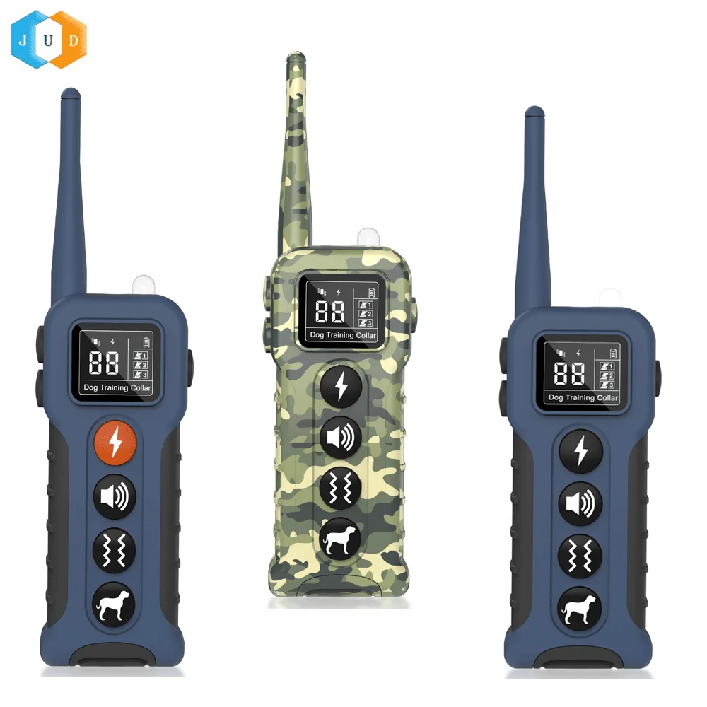 2023 New Arrival 99 Vibrate Shock Correction Hunting Dog Agility Training E Collar with 1000M Remote Control IP67 Waterproof