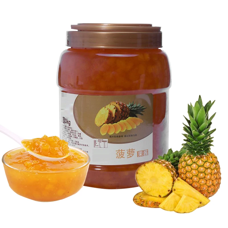 Оптовая продажа 3 кг китайский 13 вкусов ананасовый фруктовый джем профессиональный производитель