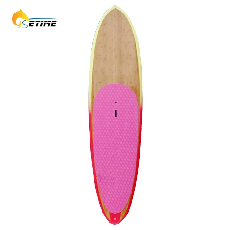 New Design Wooden Bamboo Longboard Epoxy Stand up Paddle Board for Surfing