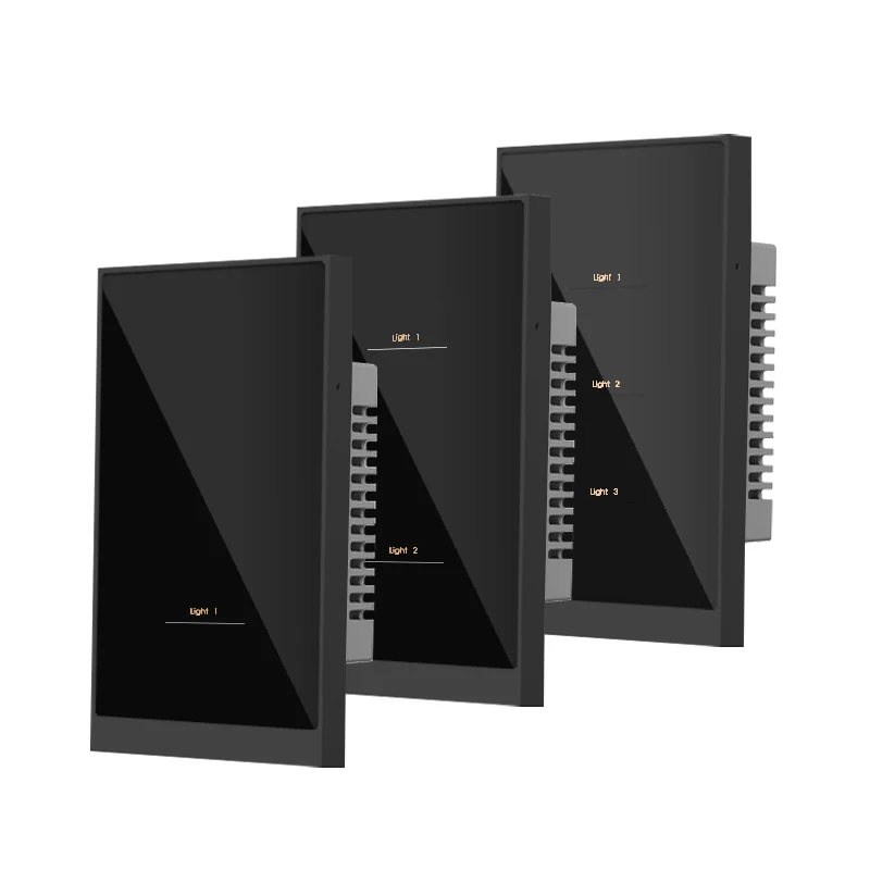 123 gang tuya smart light switch touch panel Alexa google assistant wall light switch