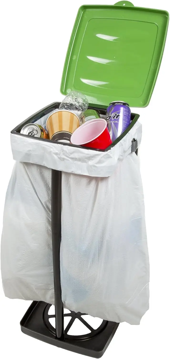 Portable Foldable Trash Can Indoor/Outdoor Use for Camping Recycling Garbage Bag Holder Tent Accessory