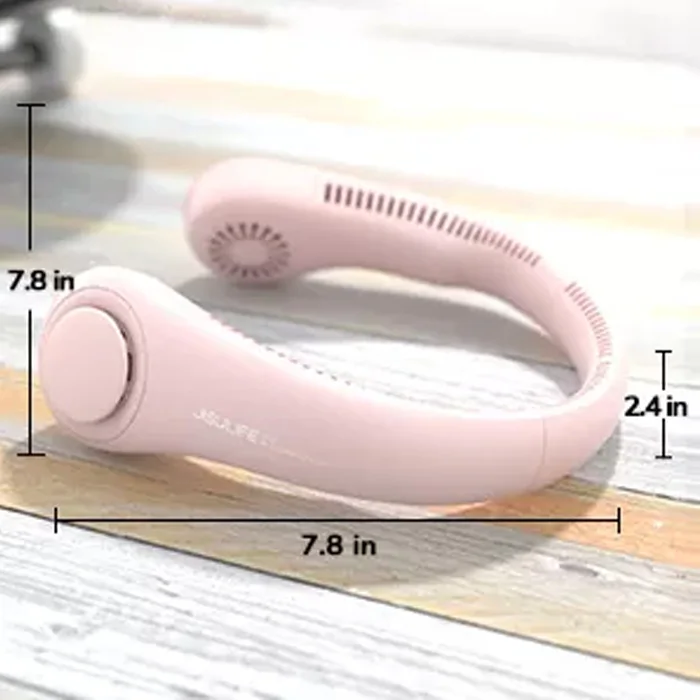A-mazon hot selling foldable neck fan rechargeable portable bladeless neck fan