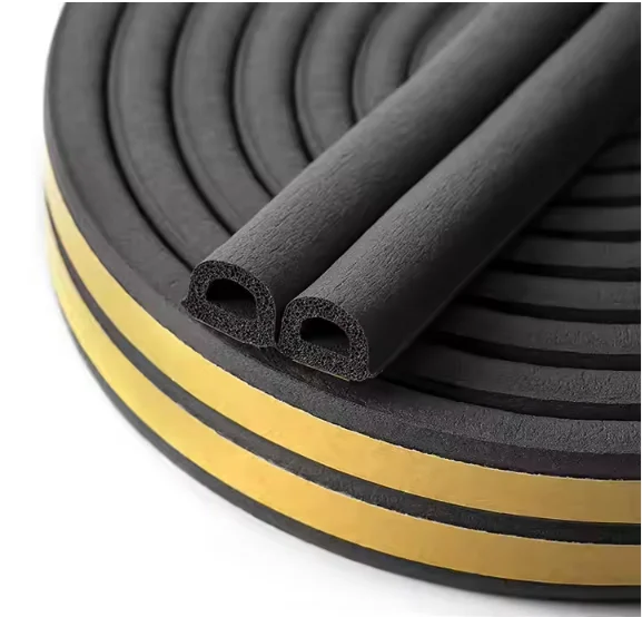 sponge D-strip type seal weather anti insulation custom weatherstrip window waterproof dust shape resistant protector extrusion