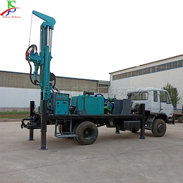 Tracked well drilling rig full hydraulic 100 meter exploration pneumatic