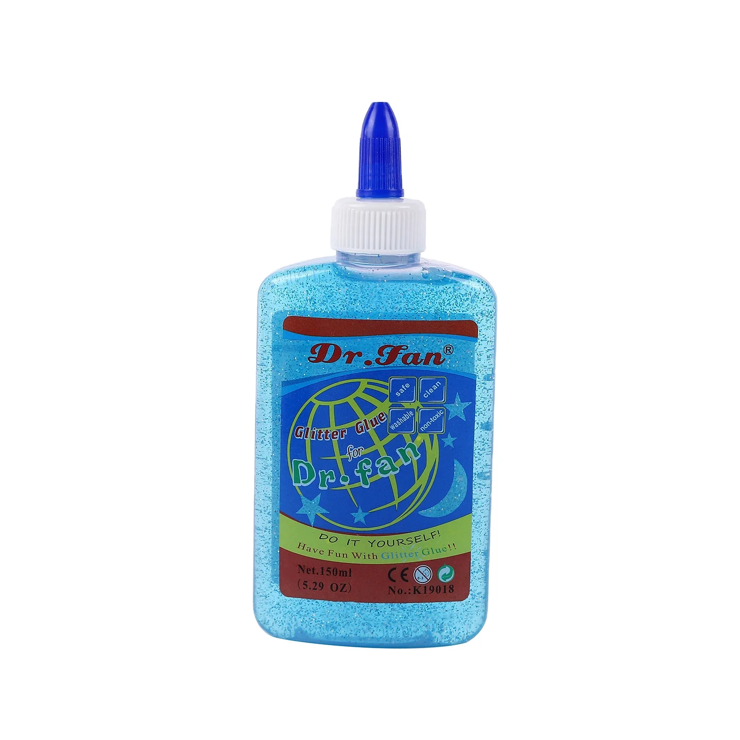 
NEW Dr.fann 150 ml liquid glitter glue for slime kids clay white glue  (1600131772688)