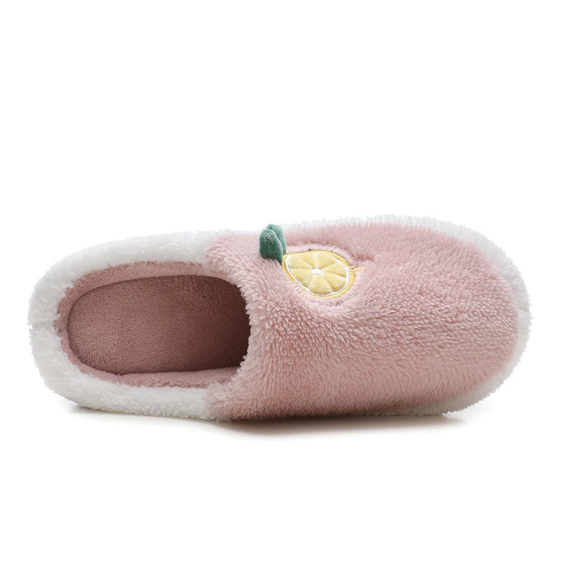 Winter cute cotton slippers anti-slip plush warm indoor male and female home slippers