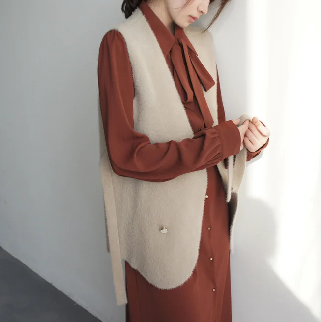 2022 Spring New Style Women Long Sleeve Midi Dress Fashion Turn Down Collar Slim Elegant Shirt Skirt