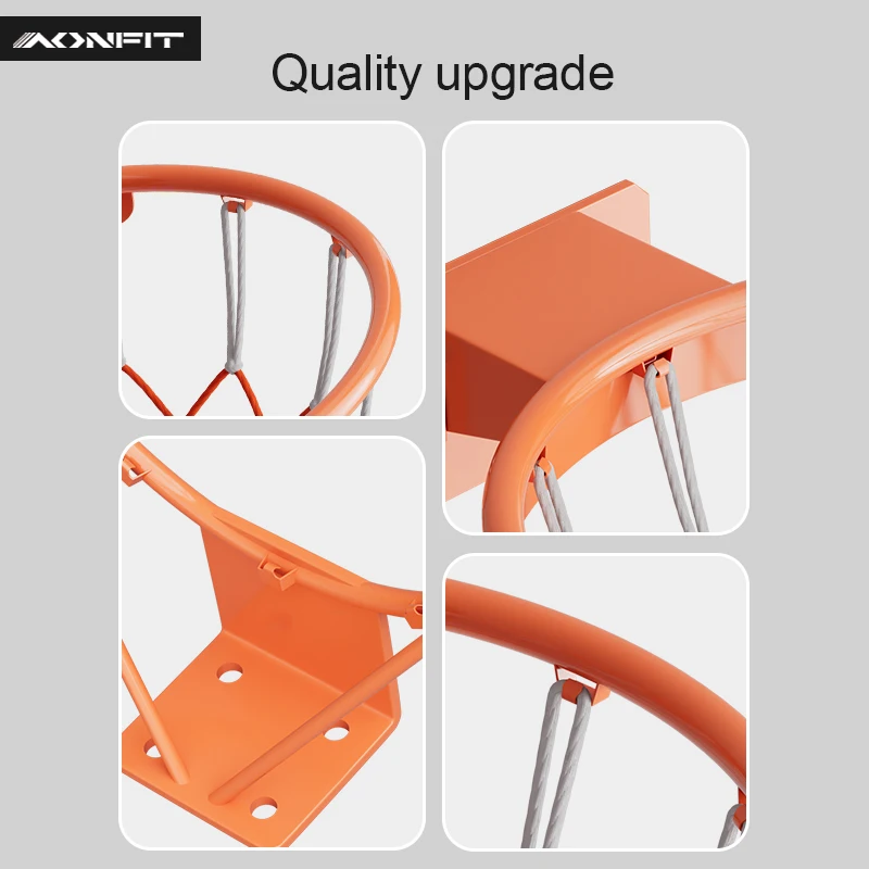 Custom Over the Door Mini Basketball Hoop with Ball and Breakaway Spring Rim