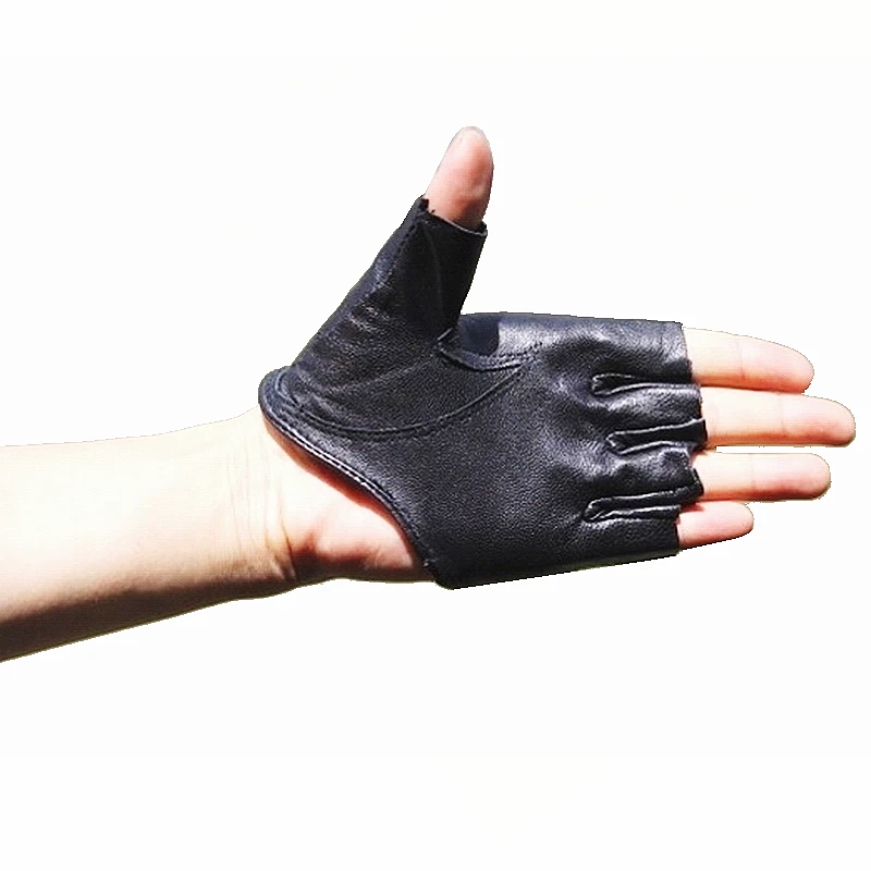 
Women New Trendy Style Black 100% SheepLeather Evening party 5 finger Gloves Size S M L XL 2XL 