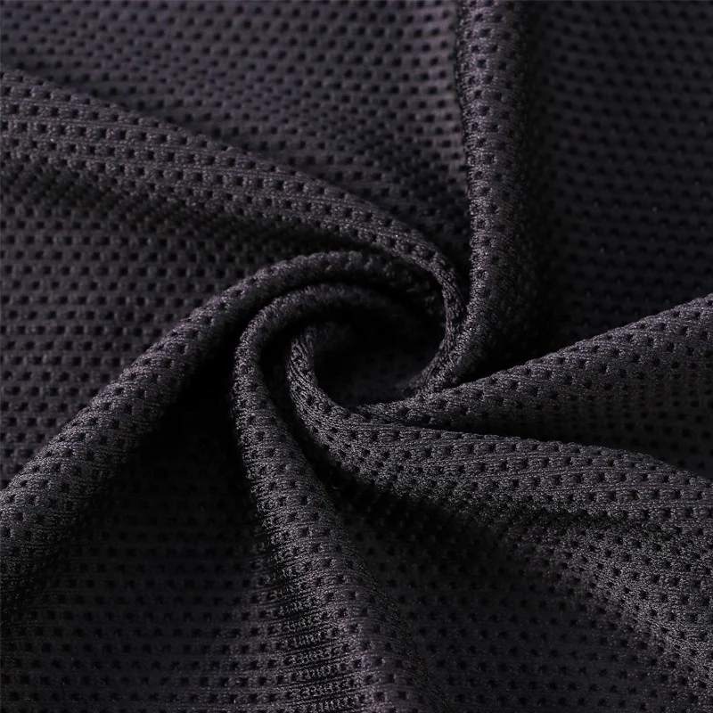 100 polyester stretch net sportswear ball clothing fabric moisture absorption sweat removal and breathable mesh fabric